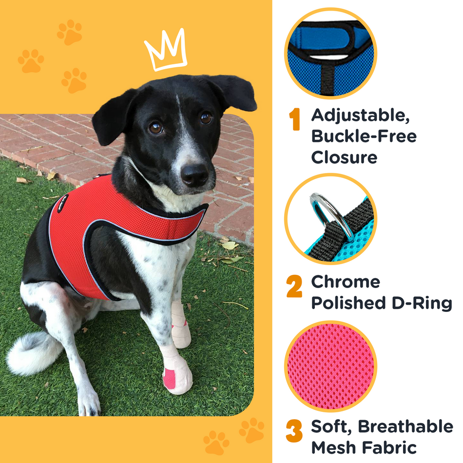 Mesh Wrap-n-Go Harness (Plaid or Camo)