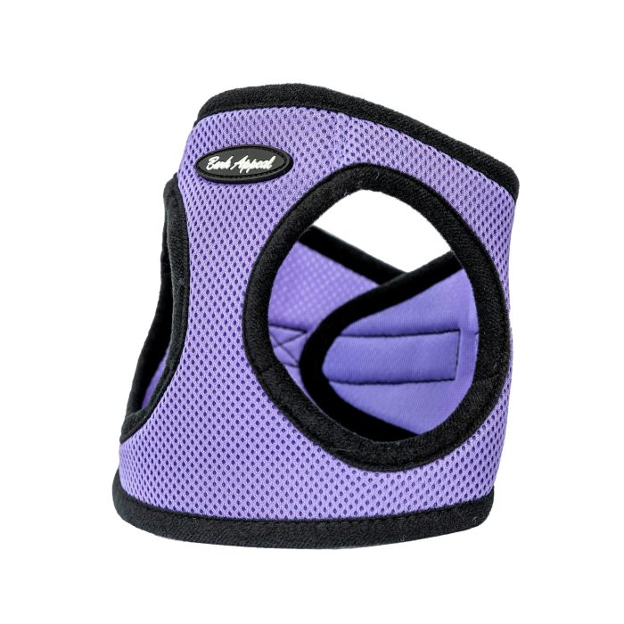 purple mesh step-in dog harness