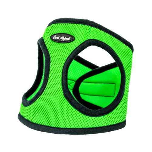 lime green mesh step-in dog harness