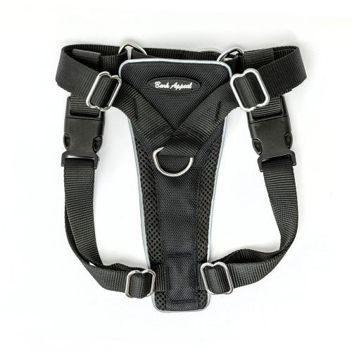 black control dog harness
