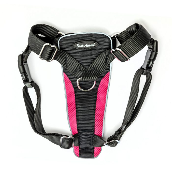 pink control dog harness