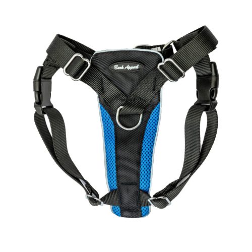 blue no pull dog harness