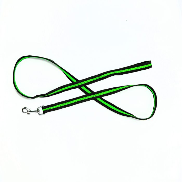 lime green mesh dog leash