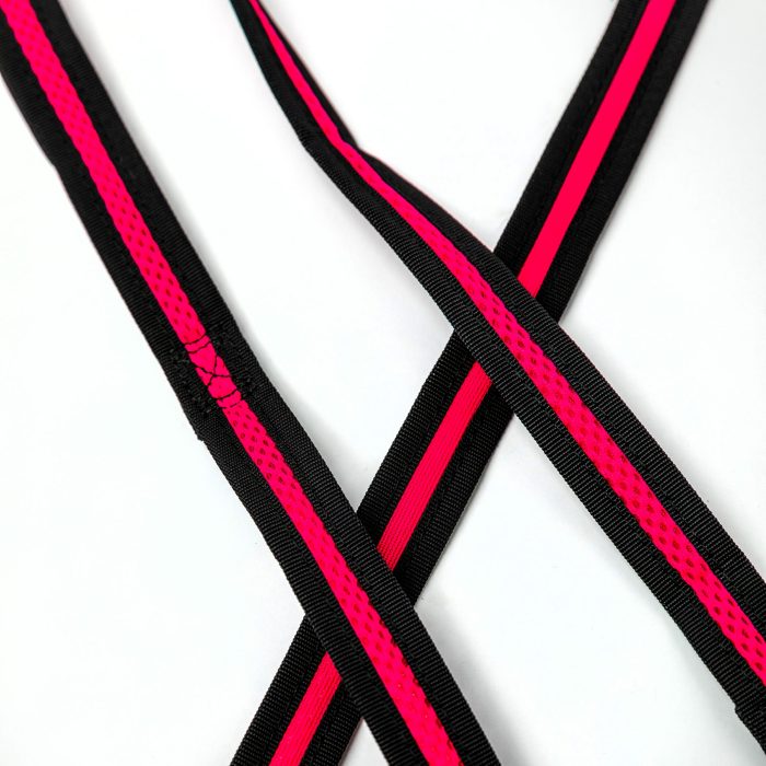 dark pink mesh dog harness