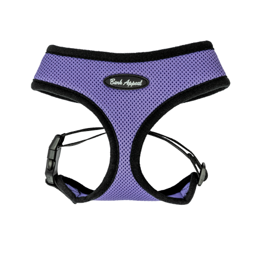 Lavender purple mesh pullover dog harness