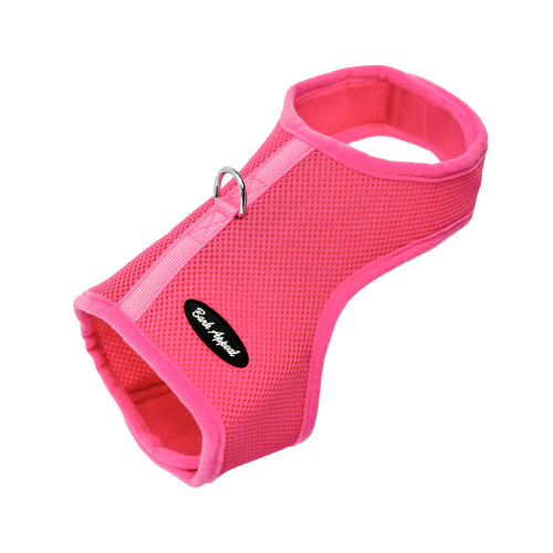 pink wrap and go mesh dog harness