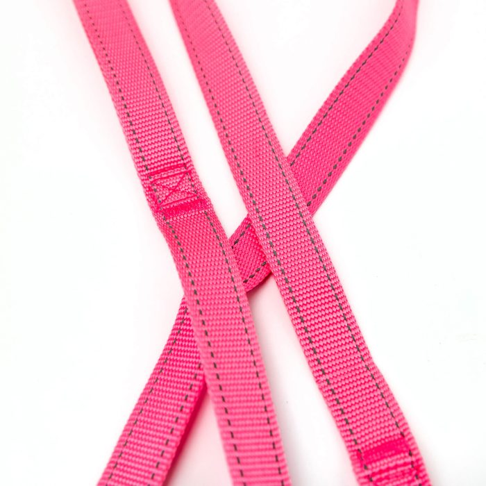 Pink Reflective Trim Leashes 5' dog