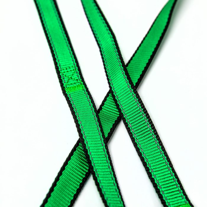 lime green reflective trim leash