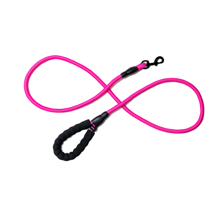 pink rope dog leash