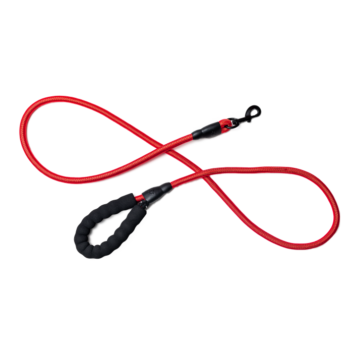 red rope dog leash