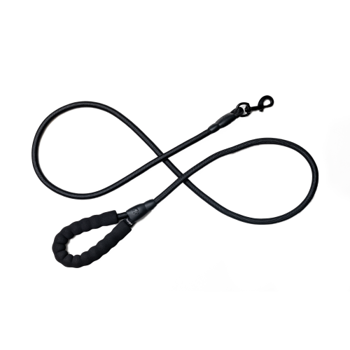black rope dog leash